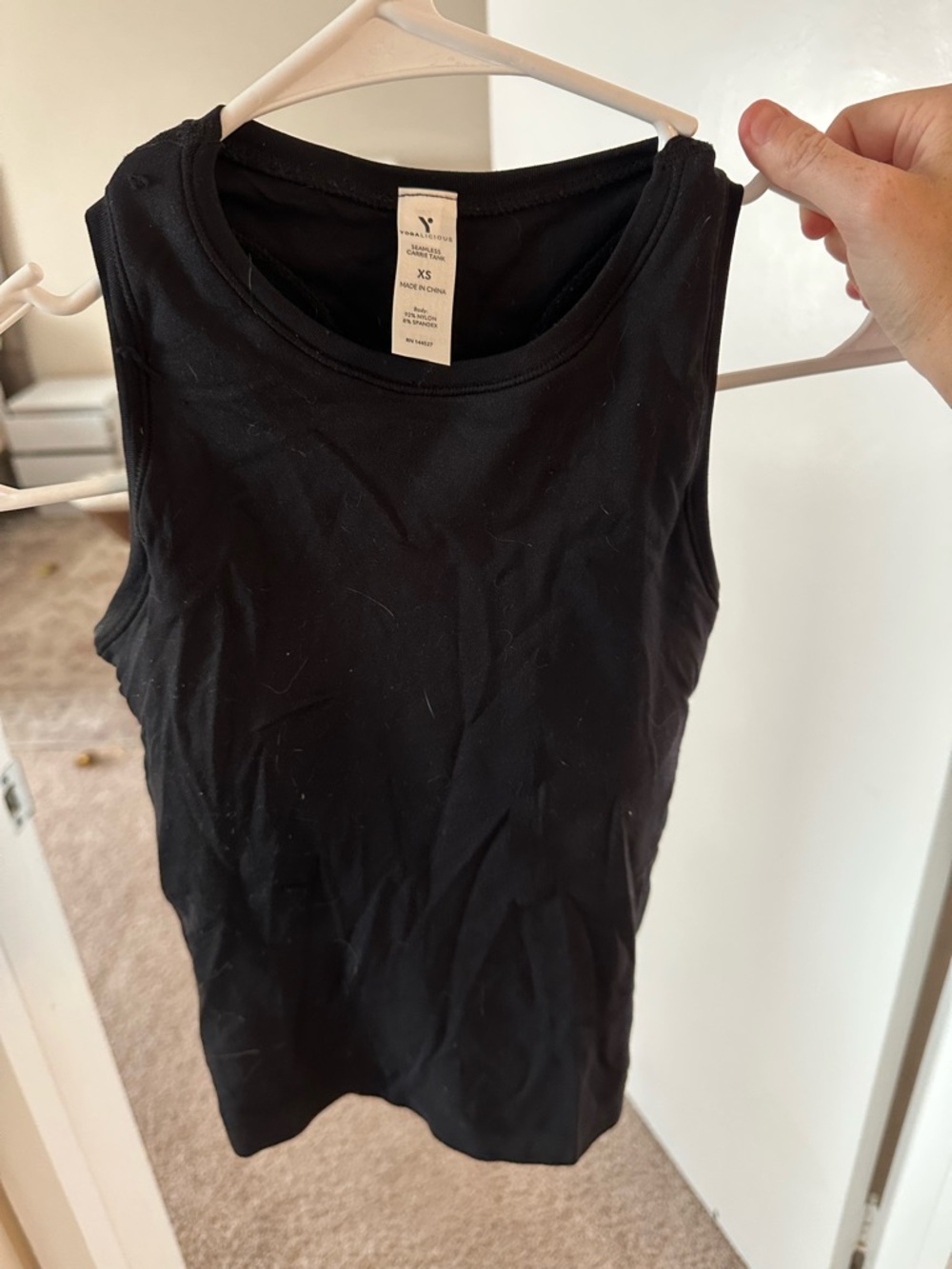 Yogalicious Women's Black Sleeveless Tank Top